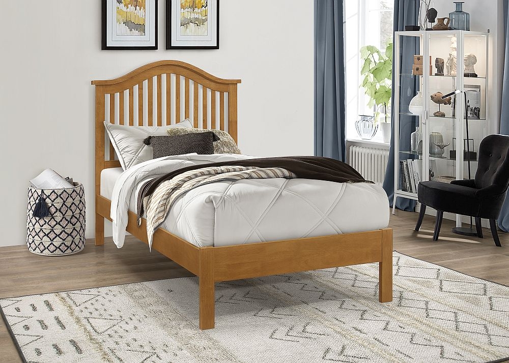 Product photograph of Time Living Chester Oak Bed from Choice Furniture Superstore.